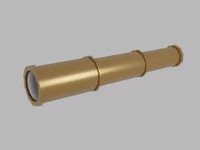 Telescope Free low-poly 3D model