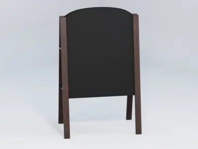 Chalkboard Sign 3D model