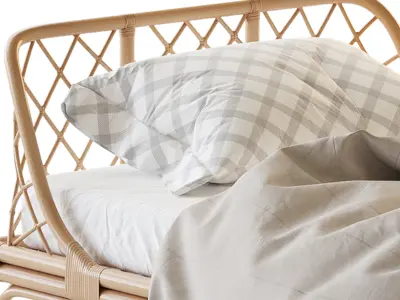  Katsuki Rattan Bed 3D model