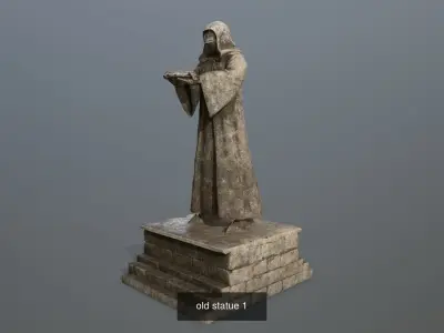 statue full set  3D Model Pack