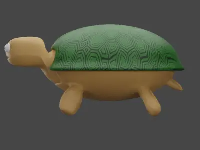 round turtle 3D model