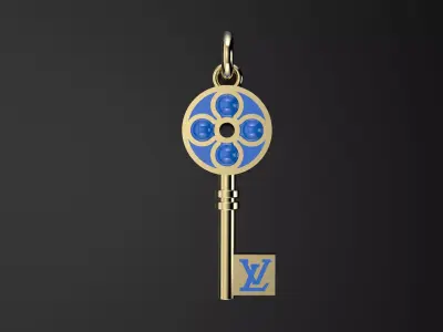 Louis Vuitton Key pendant 3D print model