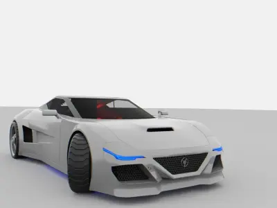 Si-Fi Sport Car 3D model