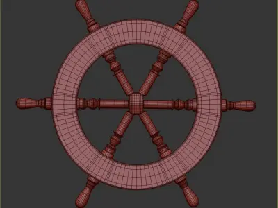 ship steering Free 3D model
