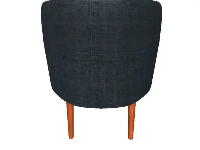 Armchair upholstered chair 3D model