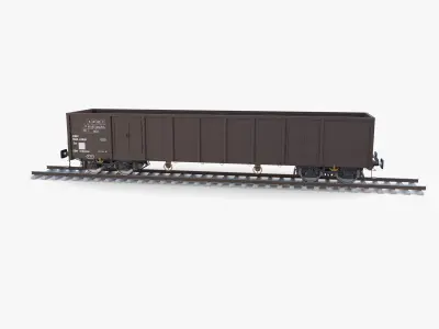 CFR Open Box Rail Car v2 3D model