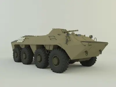 btr-70 military vehicle 3D model