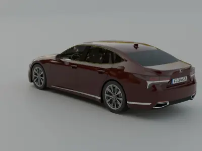 Lexus LS Low-poly 3D model