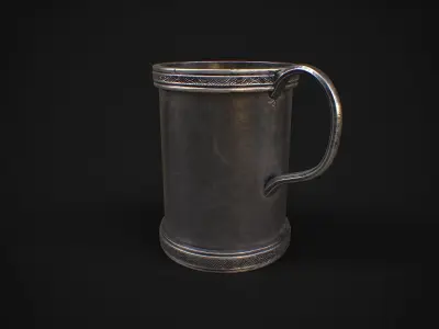 Tankard Low-poly 3D model
