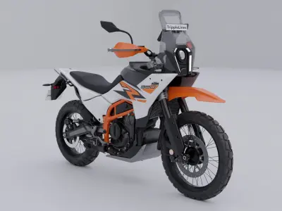 KTM 390 Adventure R Motorcycle 3D model