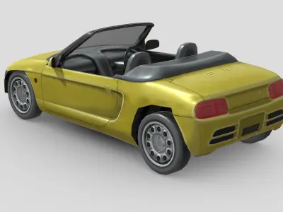 Honda Beat 1995 Low-poly 3D model