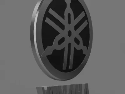 yamaha logo 3D model
