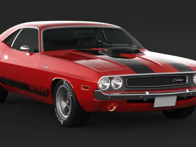 1970 Dodge Challenger Mopar 3D model