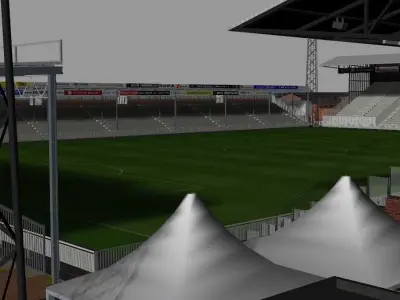 De Adelaarshorst Stadion Go Ahead Eagles Low-poly 3D model