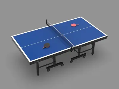 Ping pong table 3D model