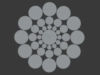Wall Clock - Circle Design 3D model