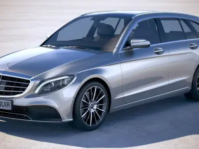 Mercedes C-class Estate 2019 3D model