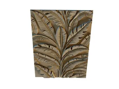 mural decor set wall panel 12 3D model