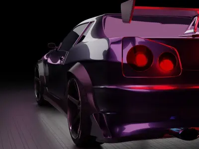 skyline R34 3D model