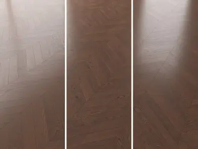  Parquet Oak Seal Brown WWL set 1 3D model