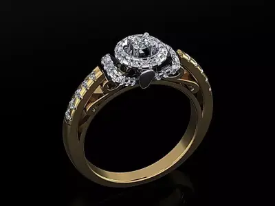 Women Ring 14 3D print model