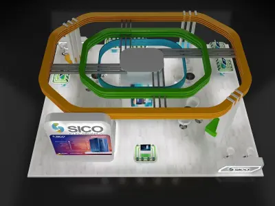 Booth Exhibition Stand a301 3D model