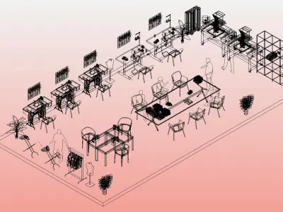 TALLER DE COSTURA REVIT - SEWING WORKSHOP REVIT  3D model