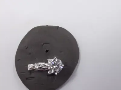Luxury Jewelry CAD Model  Ring and Earrings 3D print model