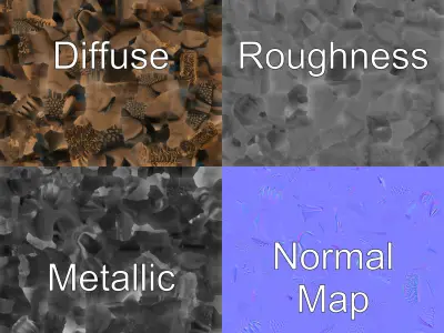 Anubis Statue Miniature Sculpture model pack Low-poly 3D model