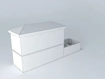 Full luxury townhouse Free 3D model