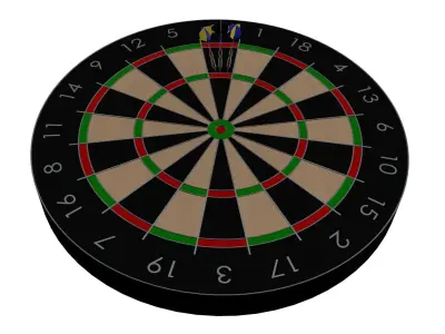 Dart board 3D model