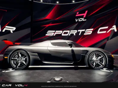 Sportscar VOL 4 Low-poly 3D model