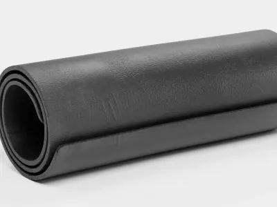 -Yoga Mattress -Used and Rolled- 3D model