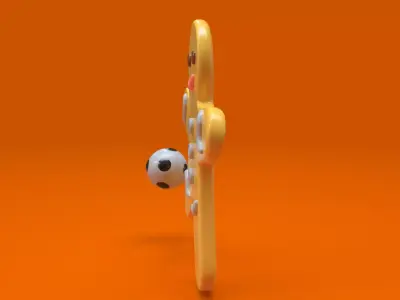 Gingerbread football player 3D model