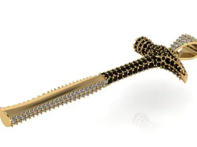 Hammer Pave Pendant 2025 3D print model