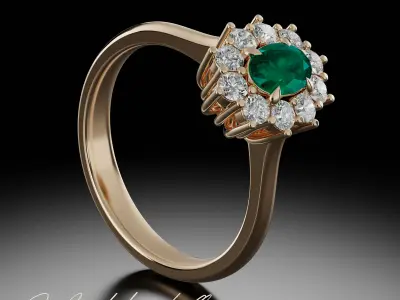 Eternal flame ring - jewelry ring 3D print model