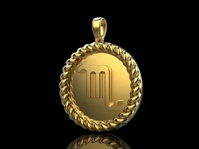 Zodiac sign Scorpio model 857 3D print model