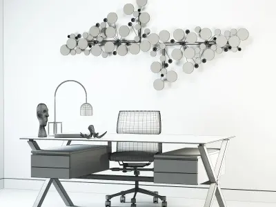 Decorative set Office 2 3D model