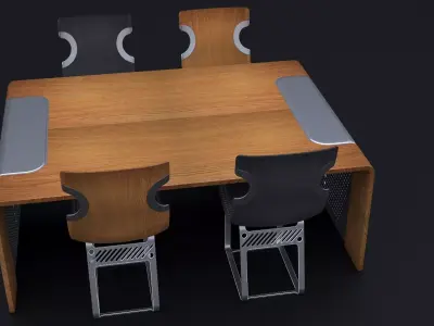 NORDSK DENSKAR DINING ROOM SET 2024 3D model