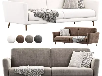 Oliver Sofa By Westelm 3D model