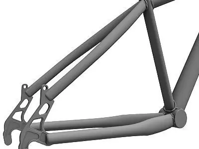 Detailed Bike Frame 2 3D model