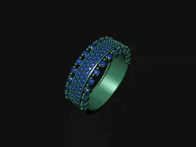 Rings sapphire ring 3D print model