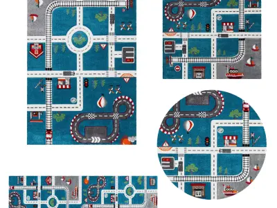 Rugs No 140 Low-poly 3D model