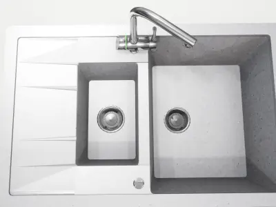 Sink and faucet UE4 3D model