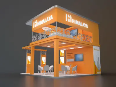 EXHIBITION STAND FROS 36 sqm 3D model