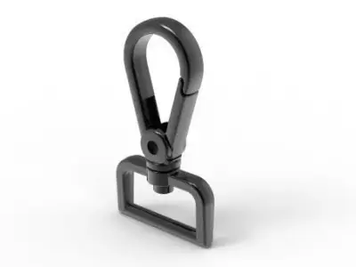 Luxury Metal Bag Hook  Premium Purse Carabiner  20mm 3D print model