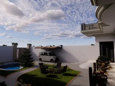 traditional village house  Free 3D model