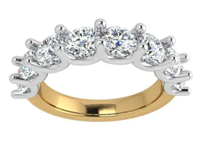 Diamond Band Ring 3703 3D print model