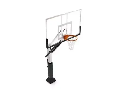 Steel Basketball Hoop 3D model