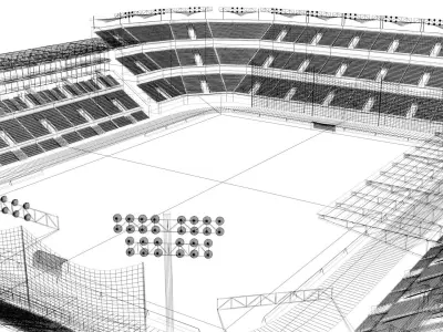 Great Soccer Stadium 3D model